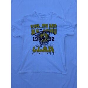 Wu Tang Clan 1992 New York T Shirt Basketball Graphic Hip Hop Rap Mens Large